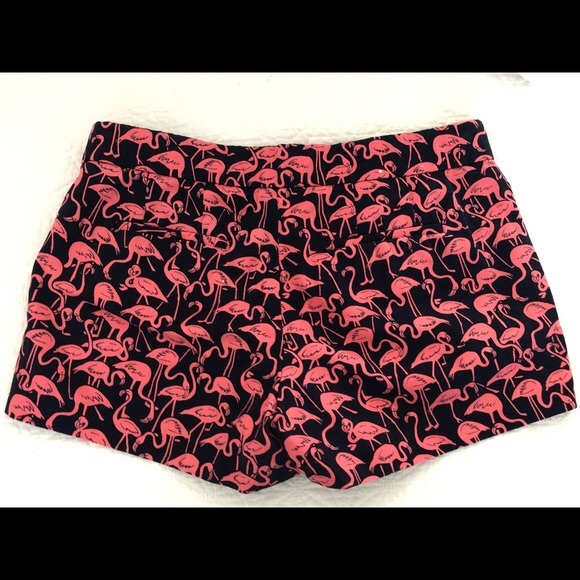 J. Crew factory navy and pink flamingo shorts - Picture 2 of 5